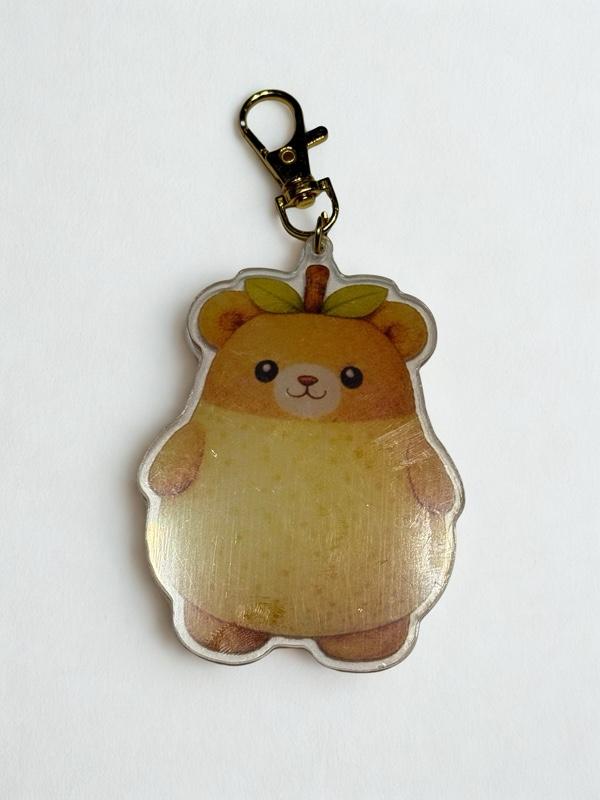 Strawbearry Bear- The Produce Pals Acrylic 2 Sided Keychains