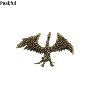 Solid Brass Phoenix Ornament – Feng Shui Phoenix Statue, Symbol of Luck & Power, Retro Chinese Mythical Beast Decor for Office & Home, Perfect for Prosperity & Spiritual Growth!