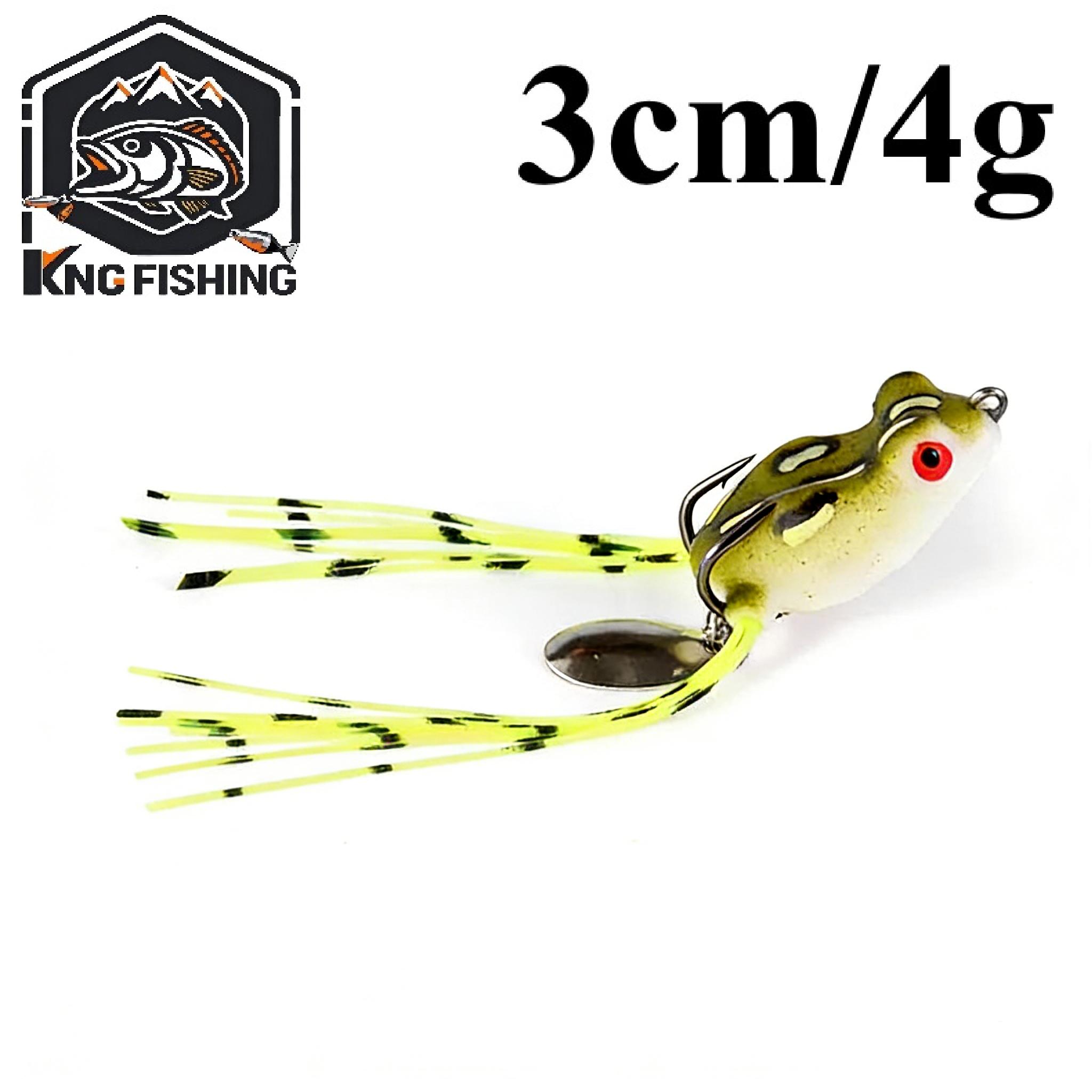 EXCROCK 10pcs Topwater mini Frog Fishing Lure Set/Kit with Hooks, Lifelike Artificial Bait, Fishing Accessories, Solocamping, Minnows Lure Set