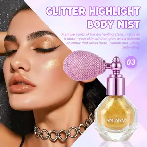 Highlighter Powder Spray Magic Shimmer - For Body, Hair, Face, Lips - Sparkle Glitter Highlighter Makeup Powder - Lightweight - Long Lasting or Women Halloween Party or Daily Wear