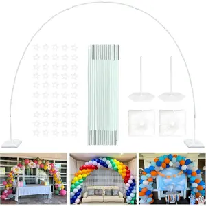 21ft Balloon Arch Stand Kit, Free Combination in Width and Height (e.g. 10ft x 7.5ft), Convenient to Assemble and Disassemble, Not Include Balloons