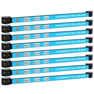 8 Pack Magnetic Tool Holder, Heavy Duty Tool Organizer Magnetic Strip, Tool Magnet Bar For Garage Tool Organization Professional Space-Saving Magnetic Tool Bar (18In)