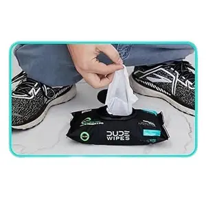Dude Wipes - Pack of 100, Soft and Absorbent Napkins for Men