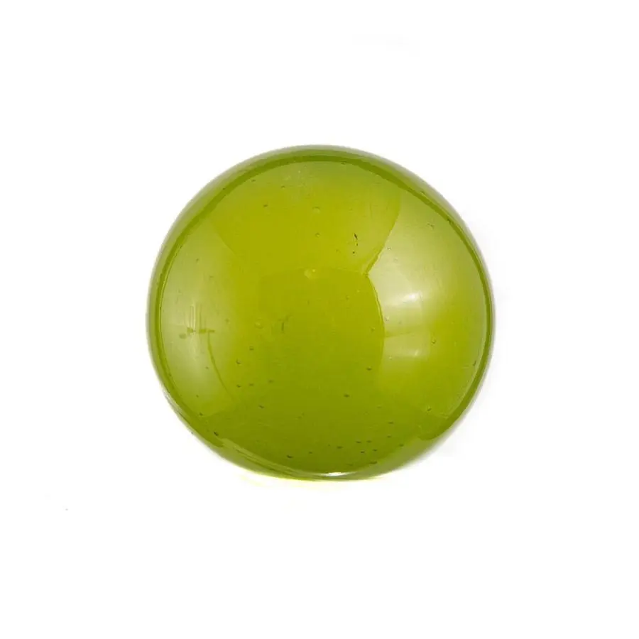 Lime Guacamole Whitewashed 3-inch Glass Ball