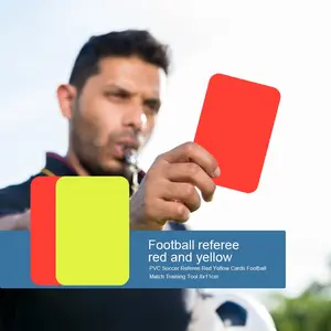 Football Soccer Referee Card Sets Warning Referee Red and Yellow Cards Soccer Games Referee Tool For Soccer Match Accessory