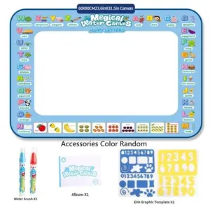 Reusable Magic Watercolor Painting Mat, Letter & Dinosaur Themed Watercolor Graffiti Mat with Magic Water Pen, Creative Watercolor Drawing Pad for Birthday Gift, DIY Art & Crafts Toy, Watercolor Brush Pen