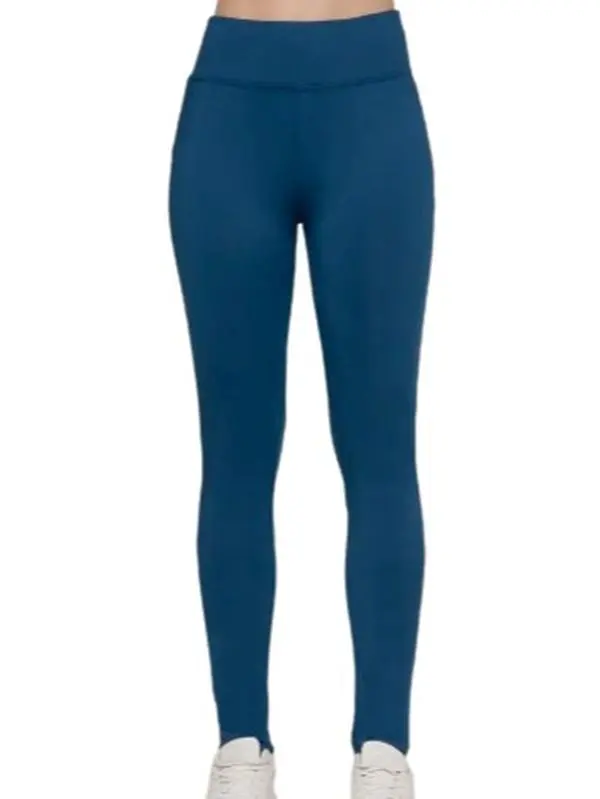 Active Basic USA Women's High-Rise Ankle-Length Leggings Stretchy Fabric for Fitness Yoga Running Comfortable & Supported