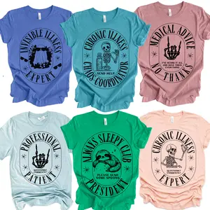 Chronic Illness Tees Sarcastic Sickness Tshirts Medical Advice No Thanks T-shirts Chronic Illness Coordinator Toops Invisible Illness Tees Professional Patient T-shirt