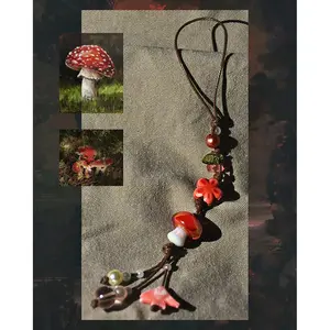[NEW] Handmade mushroom Phone Strap & Keychain | Charm Accessories