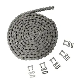 #41 Roller Chain -4 Feet + 5 Free Connecting Links - Carbon Steel Chains for Home and Industrial Machinery - 96 Links (41-4FT, 1)