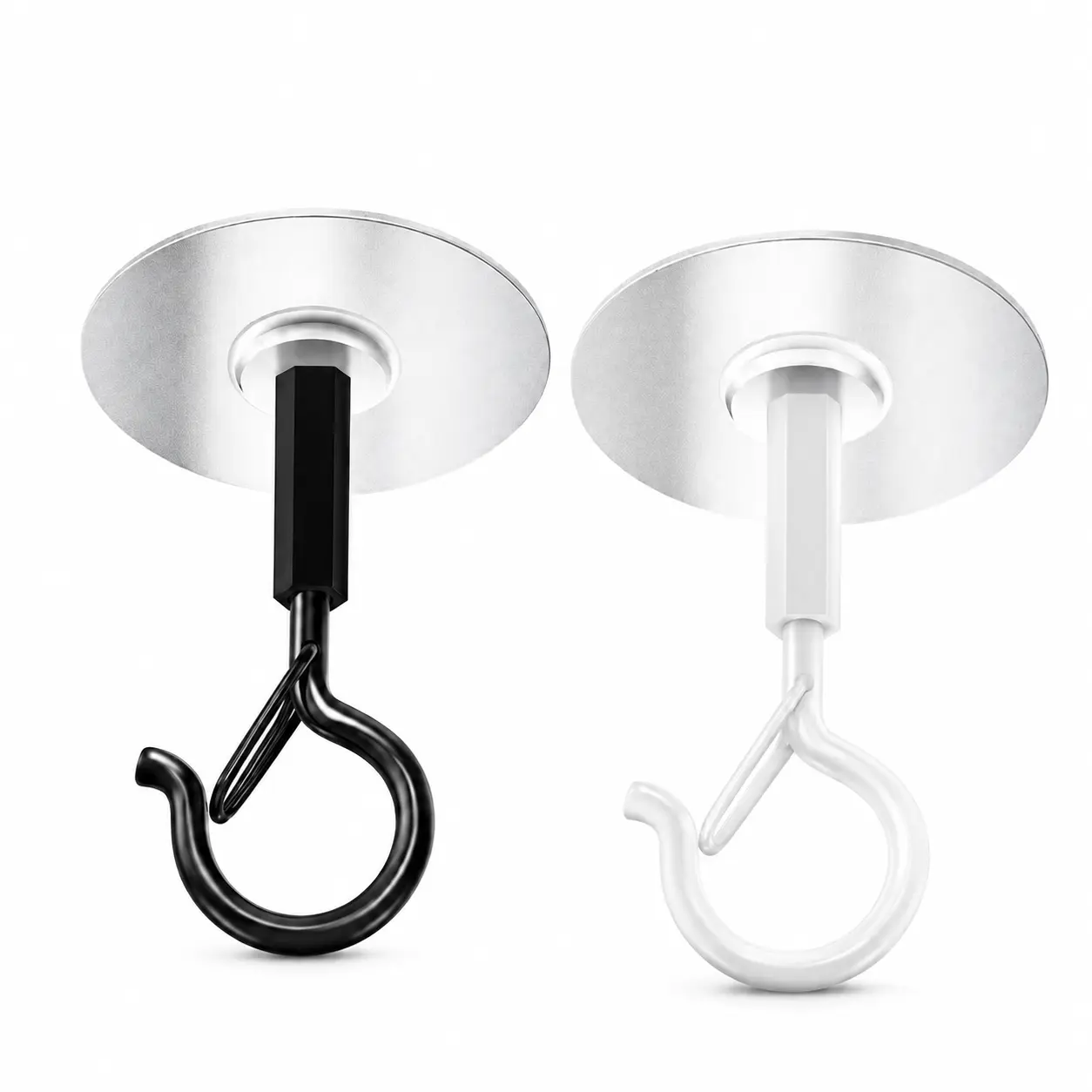 No Drill Ceiling Adhesive Hooks, Heavy-Duty Round Disc Hanging Hooks for Lanterns, String Lights, Party Decorations & Home Decor