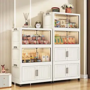 Foldable Plastic Storage Cabinet Drawer for Kids, Baby Clothing Organizer Box, Modern Style, Universal Setting, No Installation Required