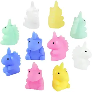 Household daily necessities Unicorn Mochi Squishy Hand Toys Mini Mochi Squishies Squeeze Toy Birthday Party Favors for Kids Kawaii Squishys Stress Reliever, Pack of 10