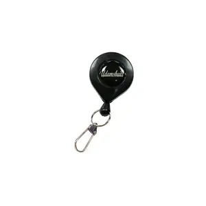 212 MAIN Adamsbuilt ABZIN-UCLIP Fishing Zinger, Heavy-Duty Retractor - Black