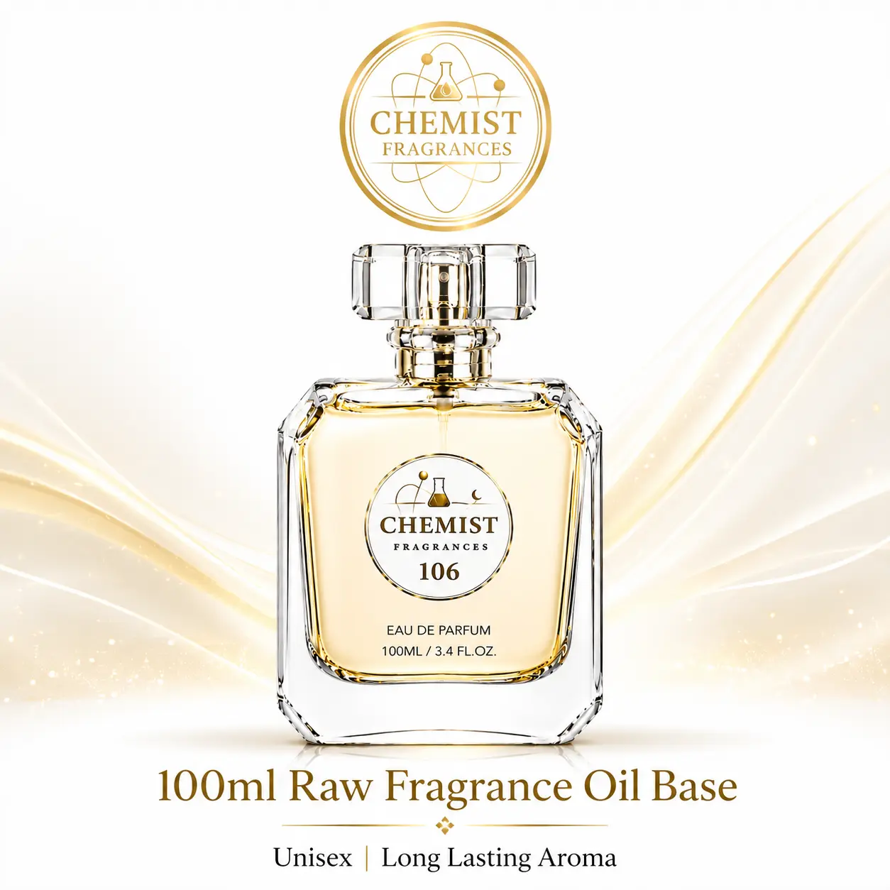 *100ml Raw Fragrance Oil Base Chemist Fragrance 106 for Men & Women