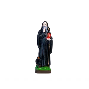 The Faith Gift Shop Saint Benedict statue - Hand Painted in Italy - Our Tuscany Collection - Estatua de San Benito
