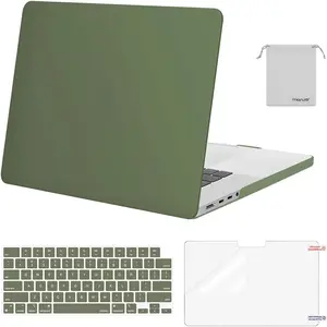 MOSISO Compatible with MacBook Pro 16 inch Case M5 2026 M4 2025 M3 M2 M1 2024-2021 A3429 A3428 A3403 A3186 A2991 A2780 A2485, Protective Hard Shell&Keyboard Cover&Screen Film&Pouch