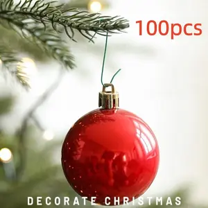 100pcs Christmas Tree S-Hook Decorations, Metal Wire Hooks, Multifunctional Small Hangers, Holiday Decoration Accessories