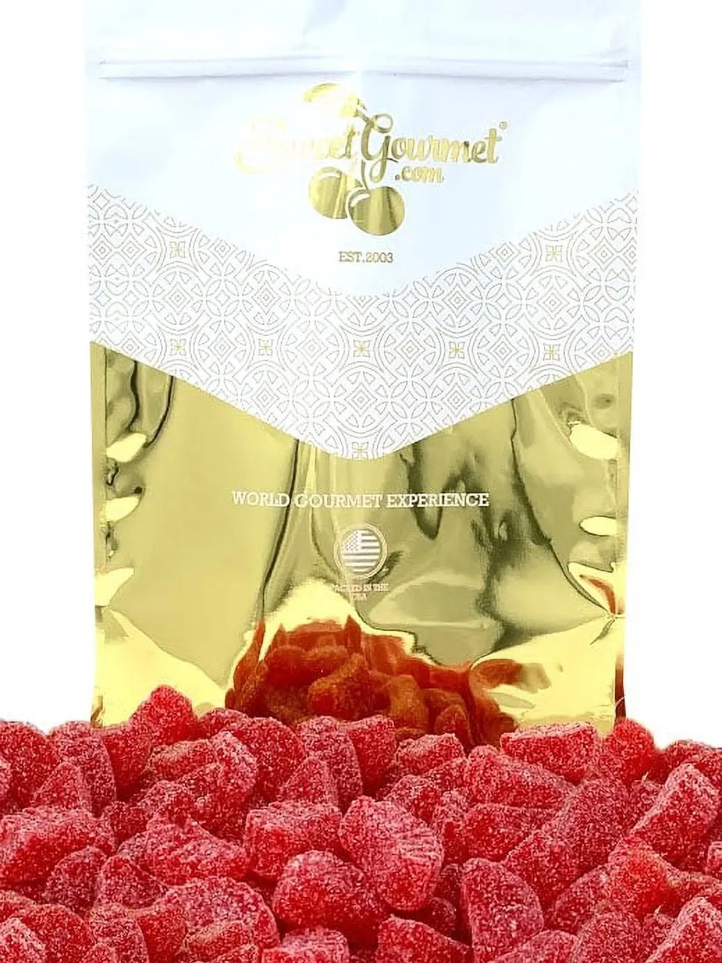 SweetGourmet Jelly Cherry Slices Bulk Candy | 4 Pounds