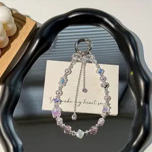 Handmade Pearl Crystal Pendant, Multifunctional Luxury Accessory for Keys Bags and Phones, Elegant Fashion Jewelry 2026