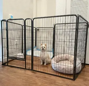 Aivituvin-AIR50 Medium Dog Exercise Pen | Outdoor&Indoor Portable Pet Puppy Playpen