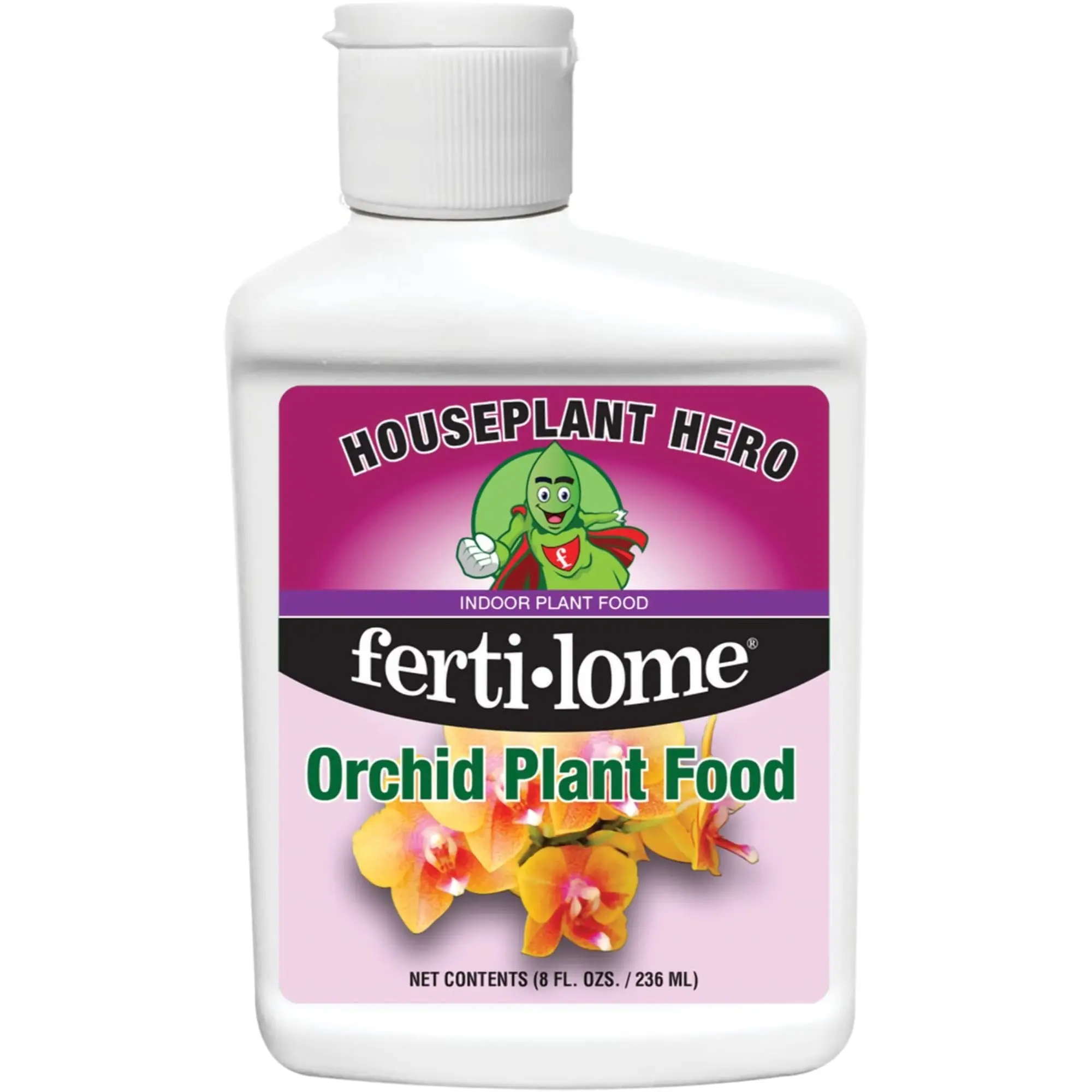 Fertilome Houseplant Hero Orchid Plant Food 9-7-9 Fertilizer Concentrate, 8fl oz