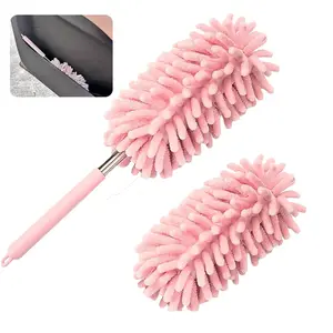 Microfiber Duster for Car Cleaning, Mini Duster Brush With Replacement, Cleaning Brush Tool for Office, Car, Window, Furniture, Ceiling Fan
