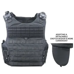 Crusader 2.0 Tactical Molle Vest A005, Quick Release Buckles, Adjustable Size, Triple Pouches Airsoft Vest for Outdoor Training, Paintball & Hunting Quick-Release Modular chale co sauna