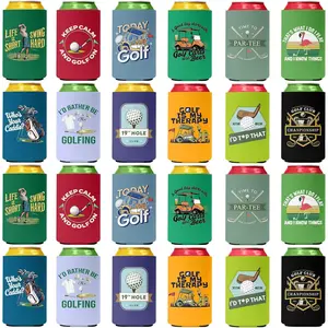 Golf  Can Sleeves, 24 Pack Golf Party Favors  Cozy Bulk  Neoprene Drinking Can Coolers Holder Funny Gifts for Golfers