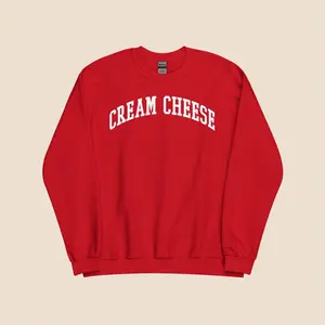 Cream Cheese Bagel Sweatshirt – Funny Foodie Crewneck for NYC Lovers & Breakfast Fans