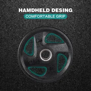 45LB×1 Gym style ergonomic rubber coated weight plate