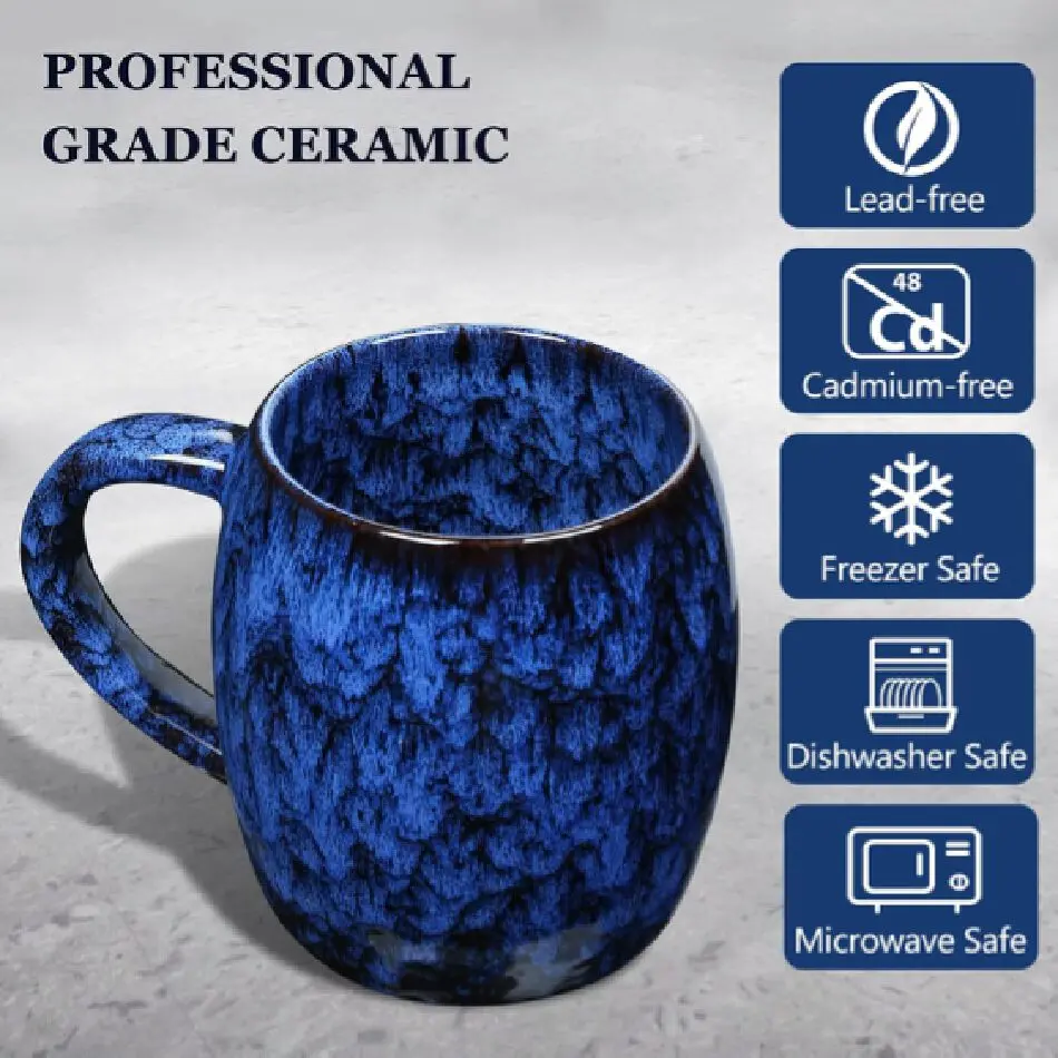 17 oz coffee mug Air Force Marbled 17 oz Mug (Navy) – Air Force Gear main image 1