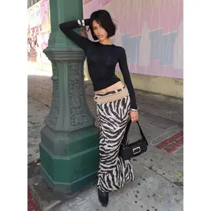Eleganza Maxi Skirt Zebra