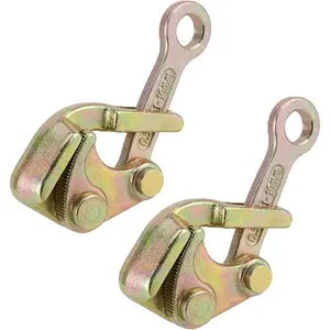 2 Pack 0.5 T Cable Grip Wire Puller, Wire Gripper Steel Cable Pulling Tool for 1/32-3/8 Inch Rope,1102 Lbs