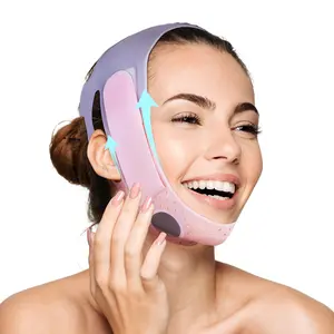JUSRON 3D Double Chin Reducer V Line Face Lifting Tape Face Strap,   Soft Silicone  High elasticity Chin Strap Face Shaper to Removing Double Chin for Women and Men Skincare Comfort