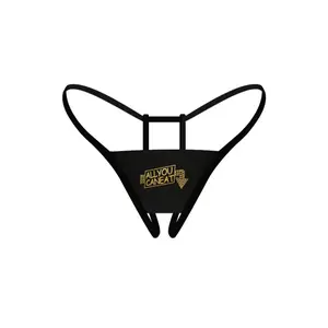 3Pcs Golden Letter Printed String Panties, High Waist Lace Thong Underwear Set, Sexy Elegant Daily Intimate Wear for Women summervibes