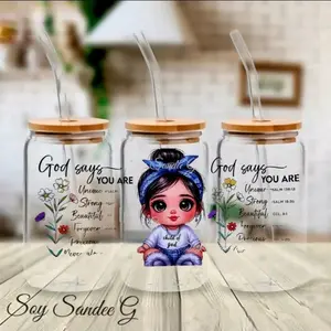 God Says You Are... - UVDTF Wrap for cups/hard surfaces sticker