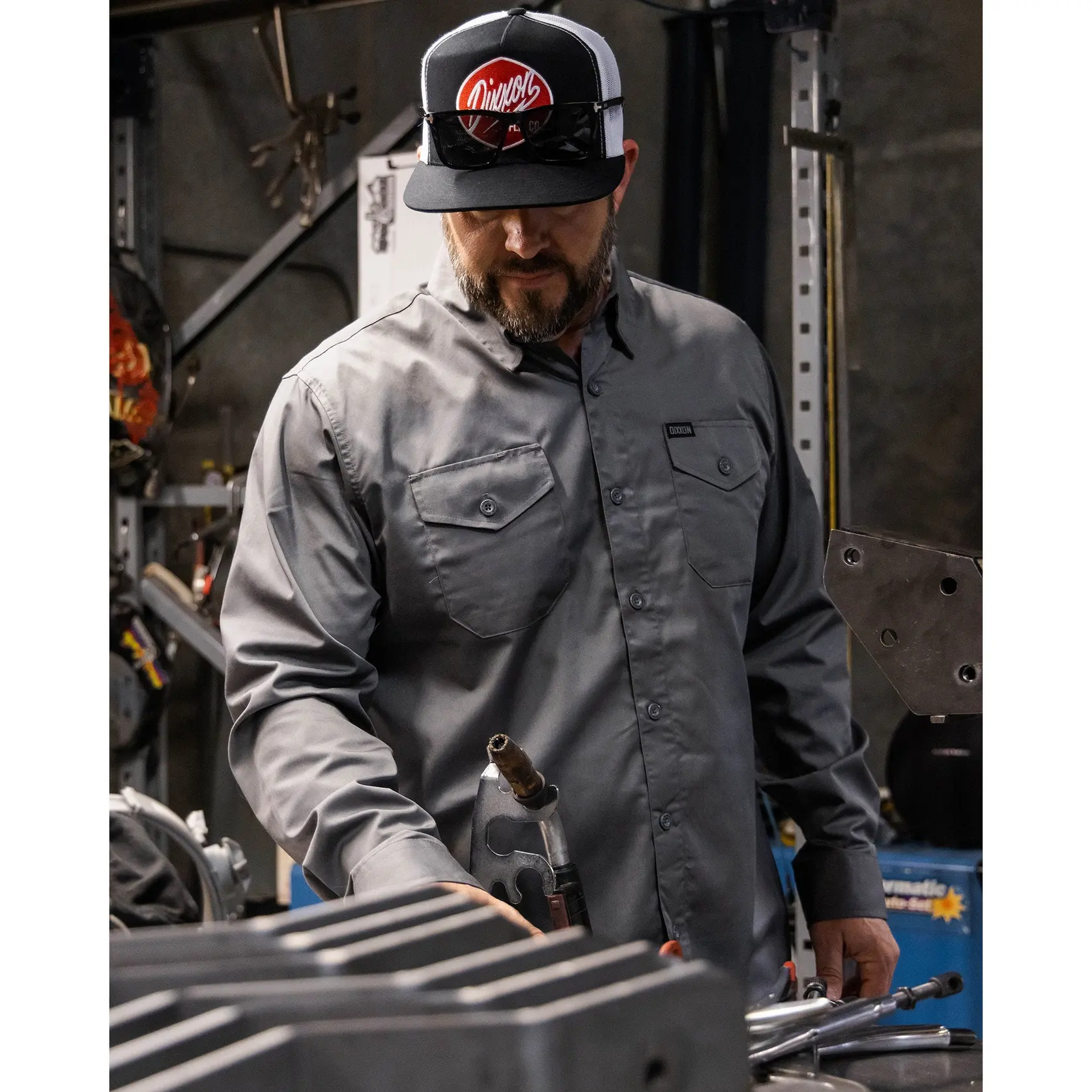 WorkForce Long Sleeve Work Shirt - Charcoal