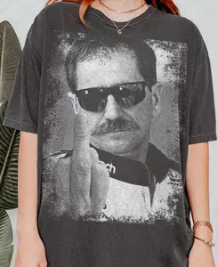 Limited Comfort Colors Dale Earnhardt middle finger T-Shirt, Gift For Women and Man Unisex T-Shirt