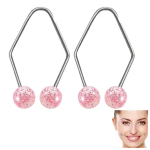 Glitter Dimple Makers, 2 Counts/set Facial Dimple Trainer, Facial Skin Care Tool for Women & Girls, Blue Skincare Tools, Facial Beauty Massagers, Facial Beauty Machine