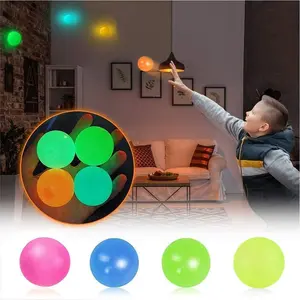 Glow-in-the-Dark Ceiling Sticky Balls - Stress Relief for Kids & Adults, Teen-Approved Cool Gadgets, ASMR Sensory Toys, Autism & ADHD Friendly Fidgets, Perfect Stocking Stuffers
