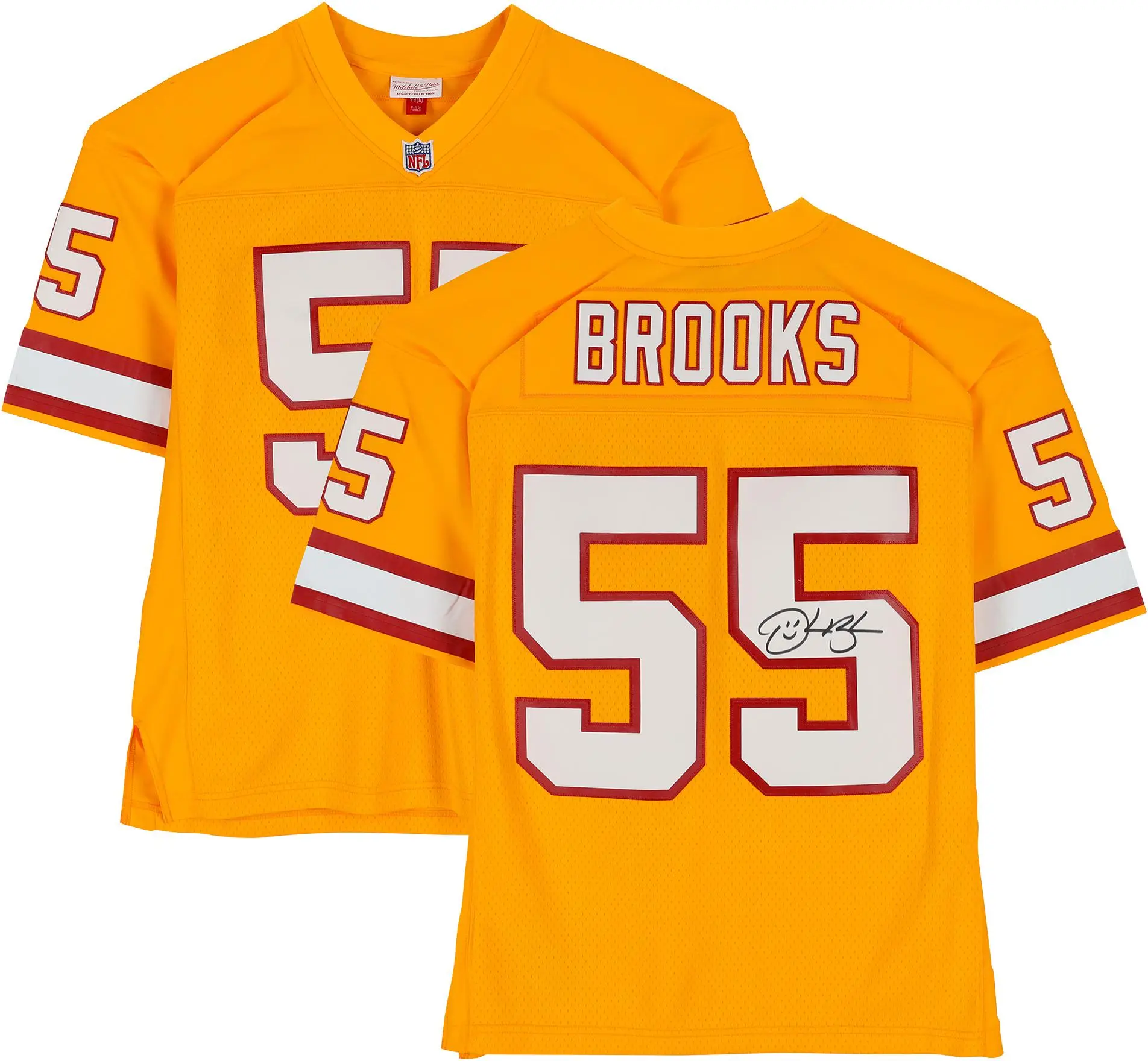 Derrick Brooks Tampa Bay Buccaneers Autographed Mitchell and Ness 1995 Orange Replica Jersey - Fanatics Authentic Certified