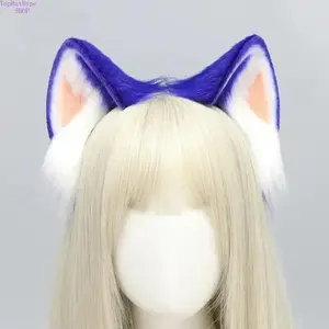 Cartoon Blue Hedgehog Ear Headband, Cute Anime Cosplay KC Hair Accessory, Fashion Costume Jewelry Accessory for Comic Con, Halloween, Daily Dress Up, Accessories