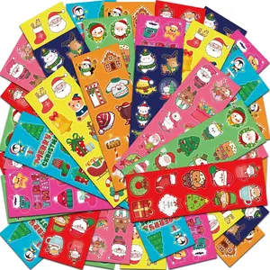 Christmas Stickers - Stocking Stuffers for Kids - 40 Sheets with 400 Holiday Stickers Assortment, Xmas Games Crafts Activities Party Favors Supplies Gifts for Boys and Girls