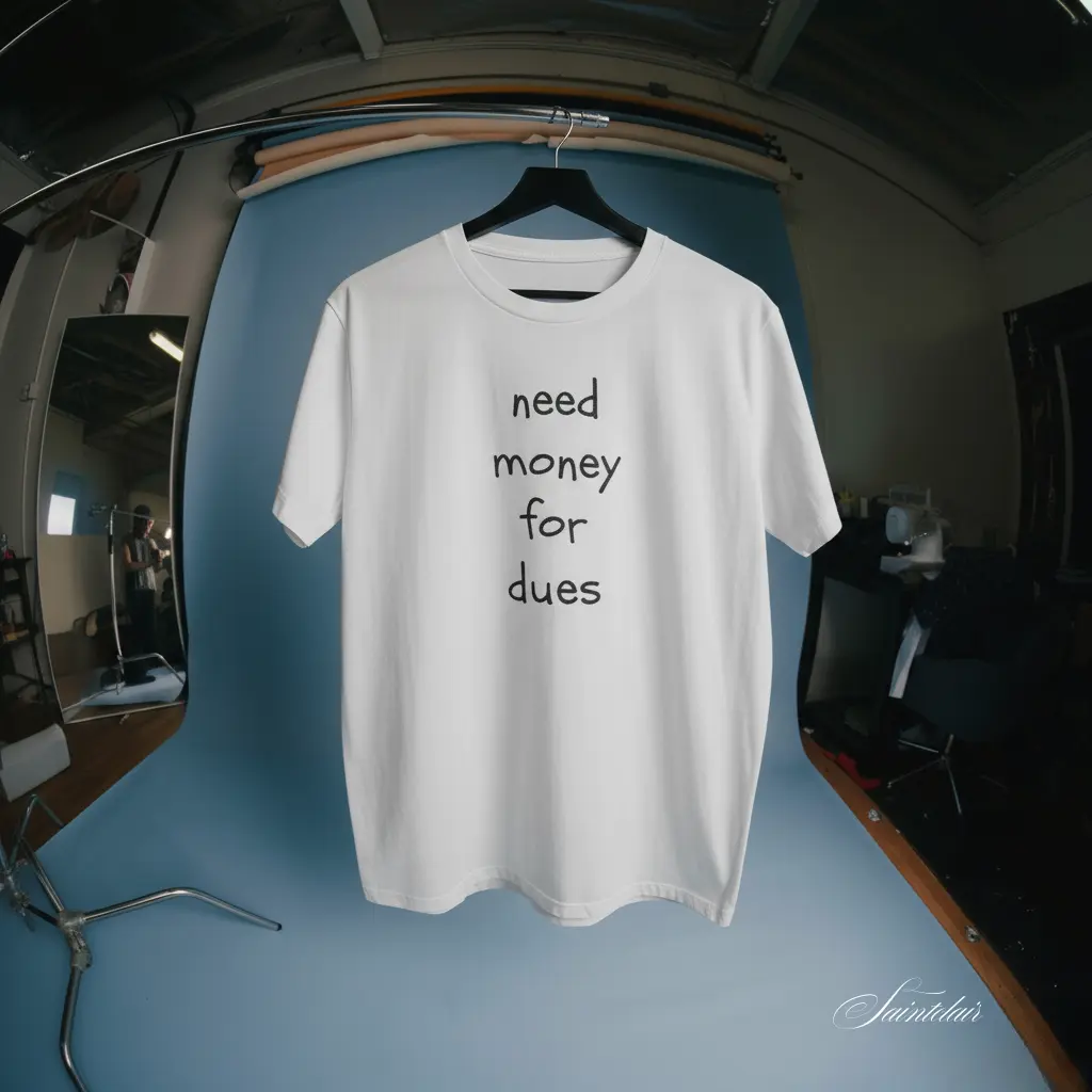 "Need Money for Dues Tee" | "Sorry EBoard" | Bella+Canvas Custom T-Shirt - Premium Fraternity Shirt for Brothers, Minimalist Greek Life Essential, High-Quality Cotton Crewneck, Everyday Fit for Frat Guys & Campus Style - Fabric