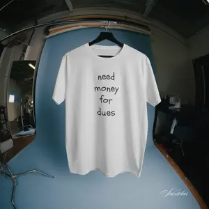 "Need Money for Dues Tee" | "Sorry EBoard" | Bella+Canvas Custom T-Shirt - Premium Fraternity Shirt for Brothers, Minimalist Greek Life Essential, High-Quality Cotton Crewneck, Everyday Fit for Frat Guys & Campus Style - Fabric