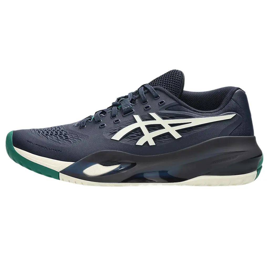 ASICS GEL Resolution X Abrasion Resistant Low Top Tennis Shoes Men's Marine Blue Stylish Comfortable 1041A481-400