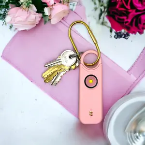Guardelle – Personal Safety & Self Defense Alarm for Women, Kids, & Grandparents– 135dB Very Loud Siren, Strobe Light & Key Chain