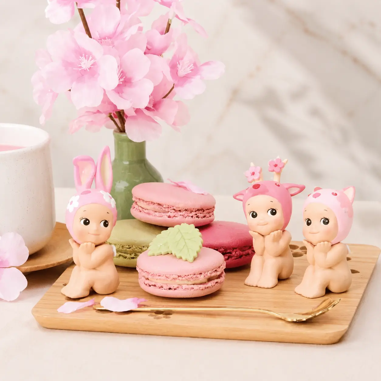 Full Series Sonny Angel Cherry Blossom Edition Mini Figure Blind Box | Kawaii Collectible Toy Desk Decor Gift
