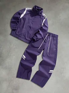 Men's Hoodie and Sweatpants Set, Classic Plain Design, Long Sleeves, Elastic Waist, Soft Inner Layer, Casual Fall & Winter